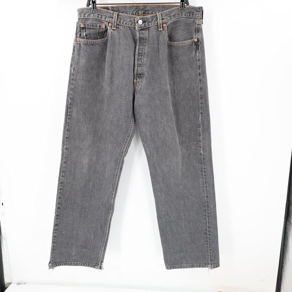 Levi's Other - Vintage Levis 501 0155 Jeans mens 36x28.5 Button Fly Straight Made in USA gray